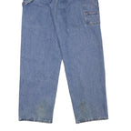 RUSTLER Mens Relaxed Blue Denim Light W31 L33 Casual Workwear Zip Closure