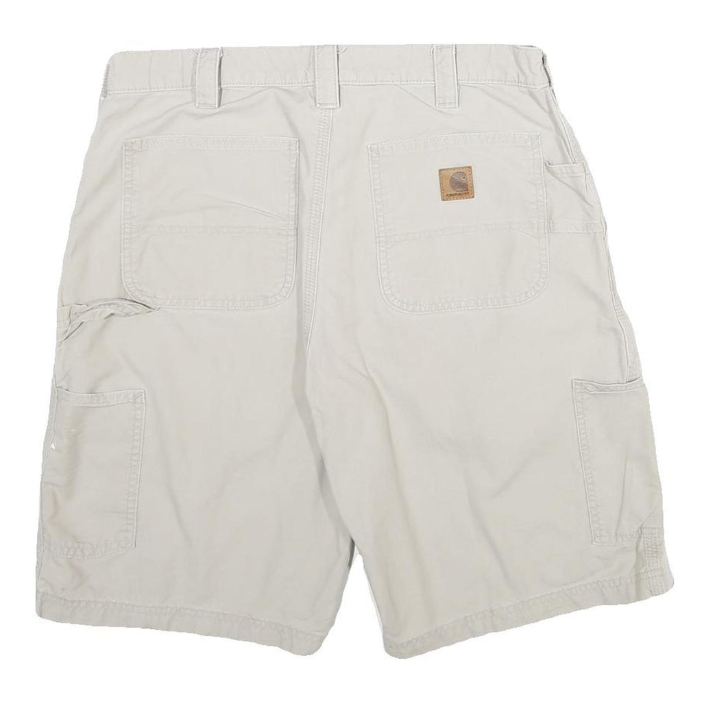 CARHARTT Mens Shorts Beige Casual L W34 Workwear Sturdy Cotton