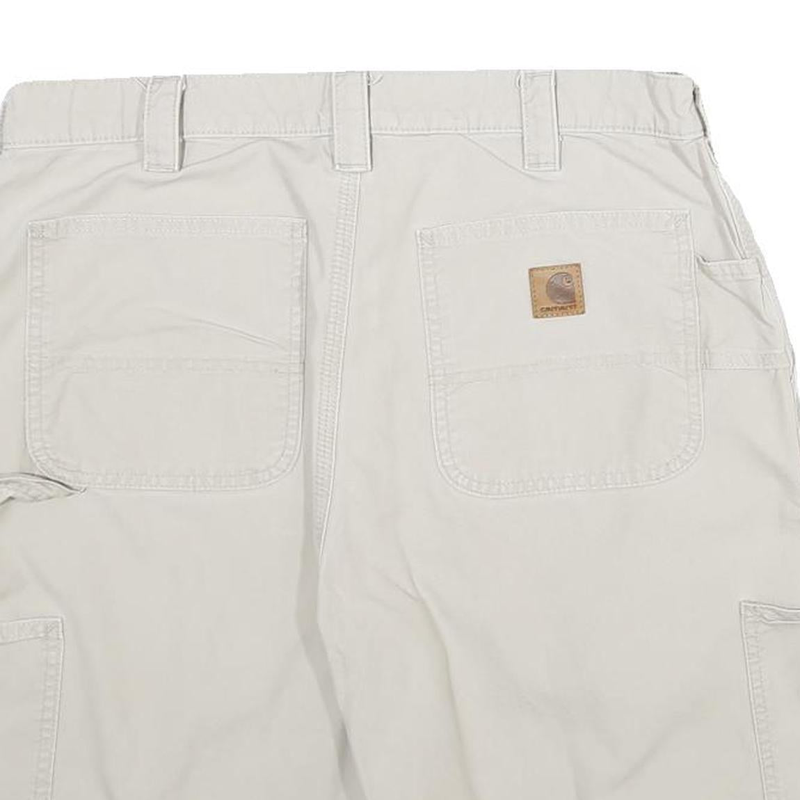 CARHARTT Mens Shorts Beige Casual L W34 Workwear Sturdy Cotton