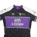 SCODY Mens Black & Purple 3 Peaks Challenge T-Shirt XL Short Sleeve Crew Neck