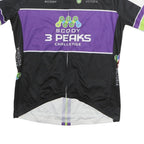 SCODY Mens Black & Purple 3 Peaks Challenge T-Shirt XL Short Sleeve Crew Neck