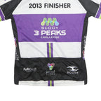 SCODY Mens Black & Purple 3 Peaks Challenge T-Shirt XL Short Sleeve Crew Neck