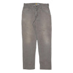 CARHARTT Mens Jeans Grey Relaxed Straight Denim Good Condition W33 L34 Workwear
