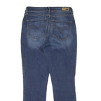 LEVI'S Womens Slim Blue Denim Medium Wash Jeans W28 L28 Stylish Zip Closure
