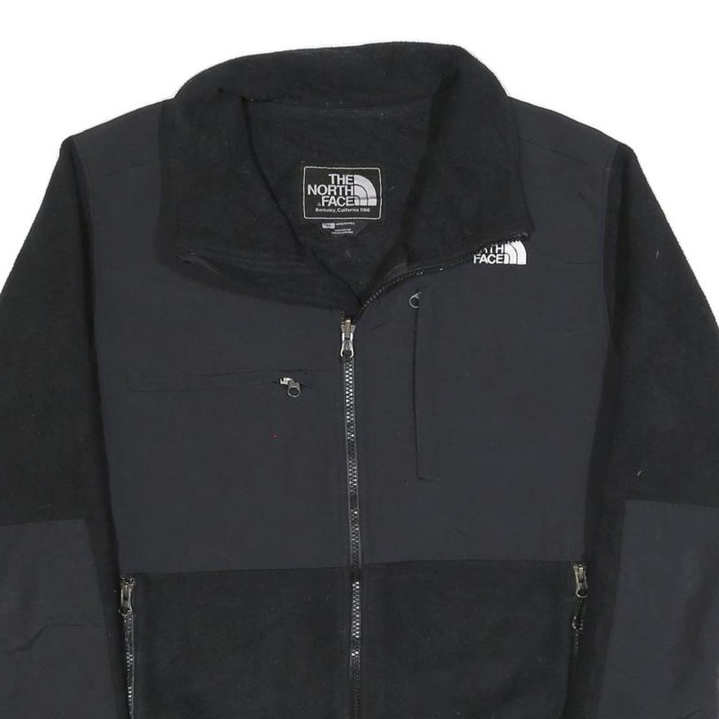 THE NORTH FACE Mens Black & Black Jacket S Polyester Blend Fleece Zip Up Outdoor