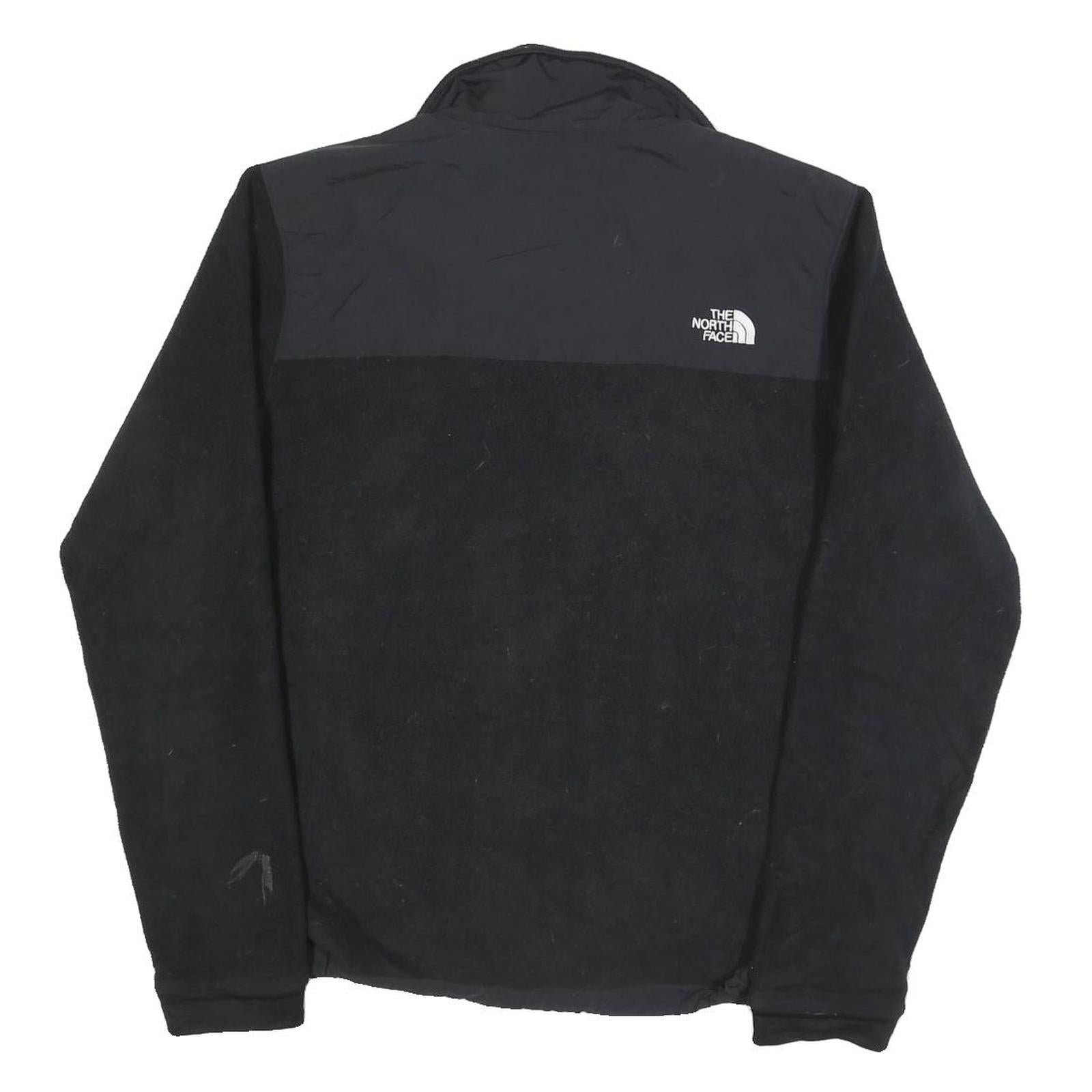 THE NORTH FACE Mens Black & Black Jacket S Polyester Blend Fleece Zip Up Outdoor