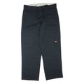 DICKIES Mens Trousers Black Regular Straight W38 L32