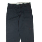 DICKIES Mens Trousers Black Regular Straight W38 L32