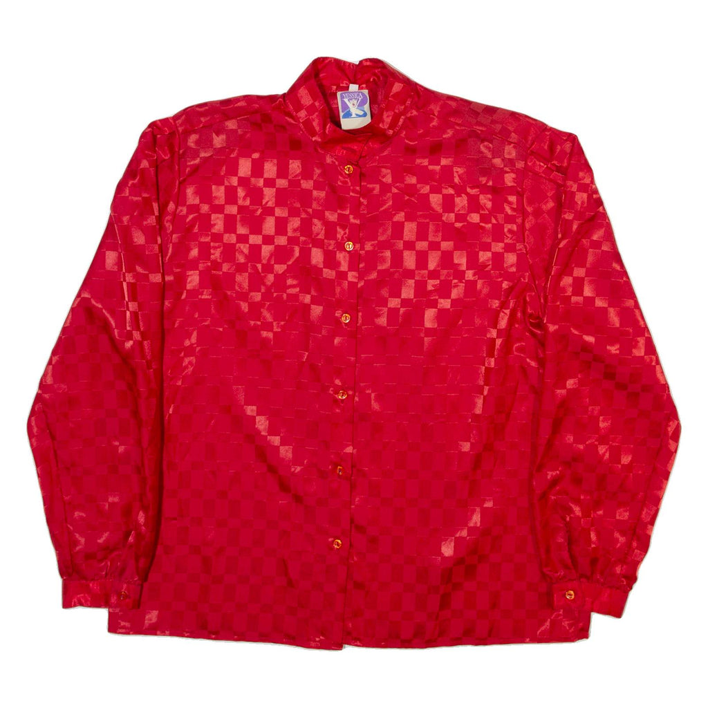 YESSICA Mens Shirt Red Check Long Sleeve M