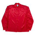 YESSICA Mens Shirt Red Check Long Sleeve M