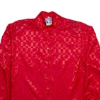 YESSICA Mens Shirt Red Check Long Sleeve M