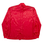YESSICA Mens Shirt Red Check Long Sleeve M