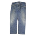 LEVI'S 501 Mens Jeans Blue Regular Straight Denim Medium W38 L30 Classic Button