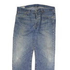 LEVI'S 501 Mens Jeans Blue Regular Straight Denim Medium W38 L30 Classic Button