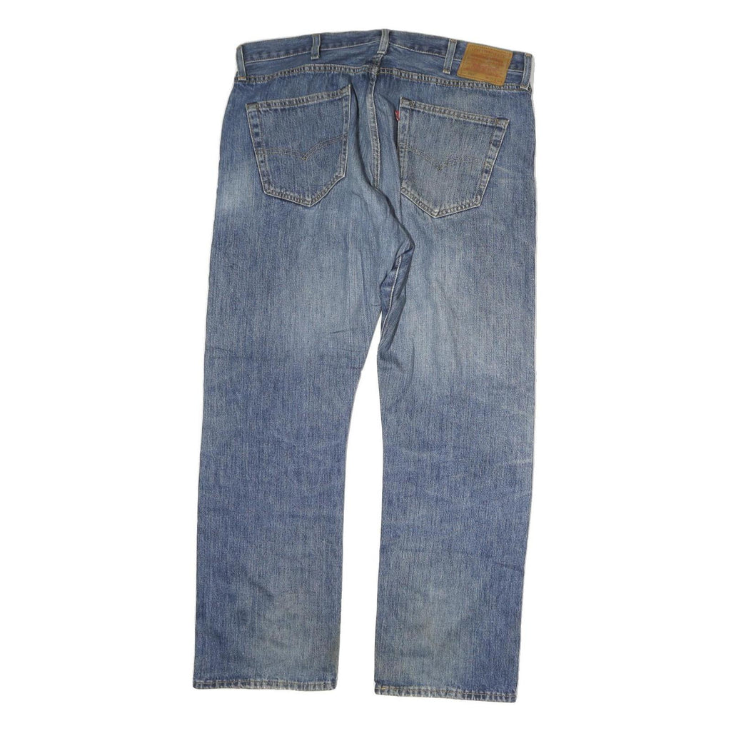 LEVI'S 501 Mens Jeans Blue Regular Straight Denim Medium W38 L30 Classic Button