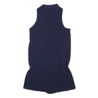 RALPH LAUREN Girls Navy Blue Sleeveless Polo Playsuit XL Cotton Blend Casual