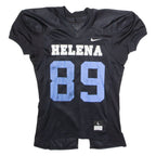NIKE Helena Football #89 Meinberg Mens Jersey Black USA V-Neck Nylon L