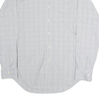 POLO RALPH LAUREN Mens Grey Check Shirt M Long Sleeve Button Collar Classic Fit