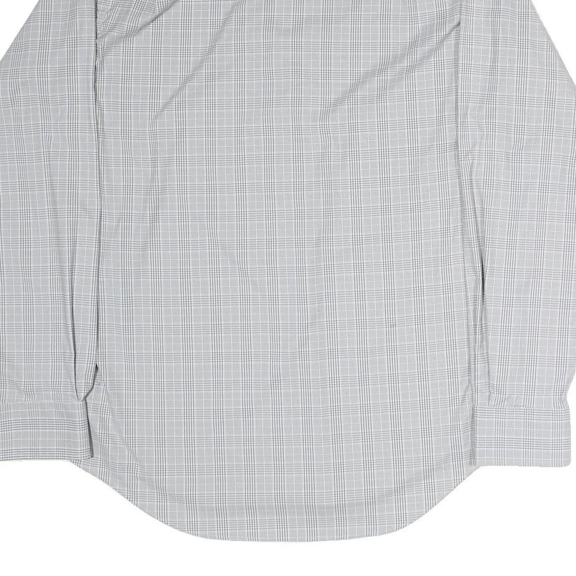 POLO RALPH LAUREN Mens Grey Check Shirt M Long Sleeve Button Collar Classic Fit