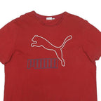 PUMA Mens Red Graphic T-Shirt XL Short Sleeve Crew Neck Sport Casual Wear