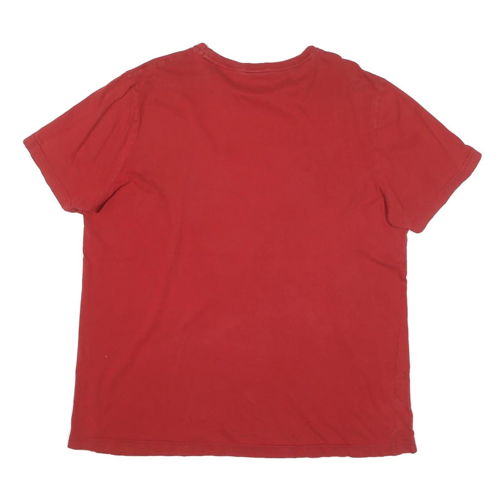 PUMA Mens Red Graphic T-Shirt XL Short Sleeve Crew Neck Sport Casual Wear