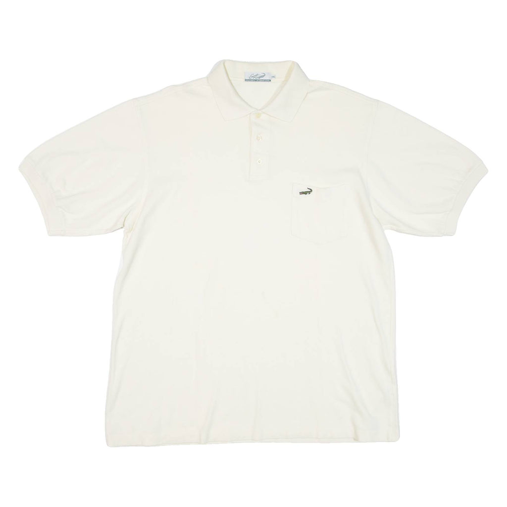 CROCODILE INTERNATIONAL Mens Polo Shirt Cream 2XL