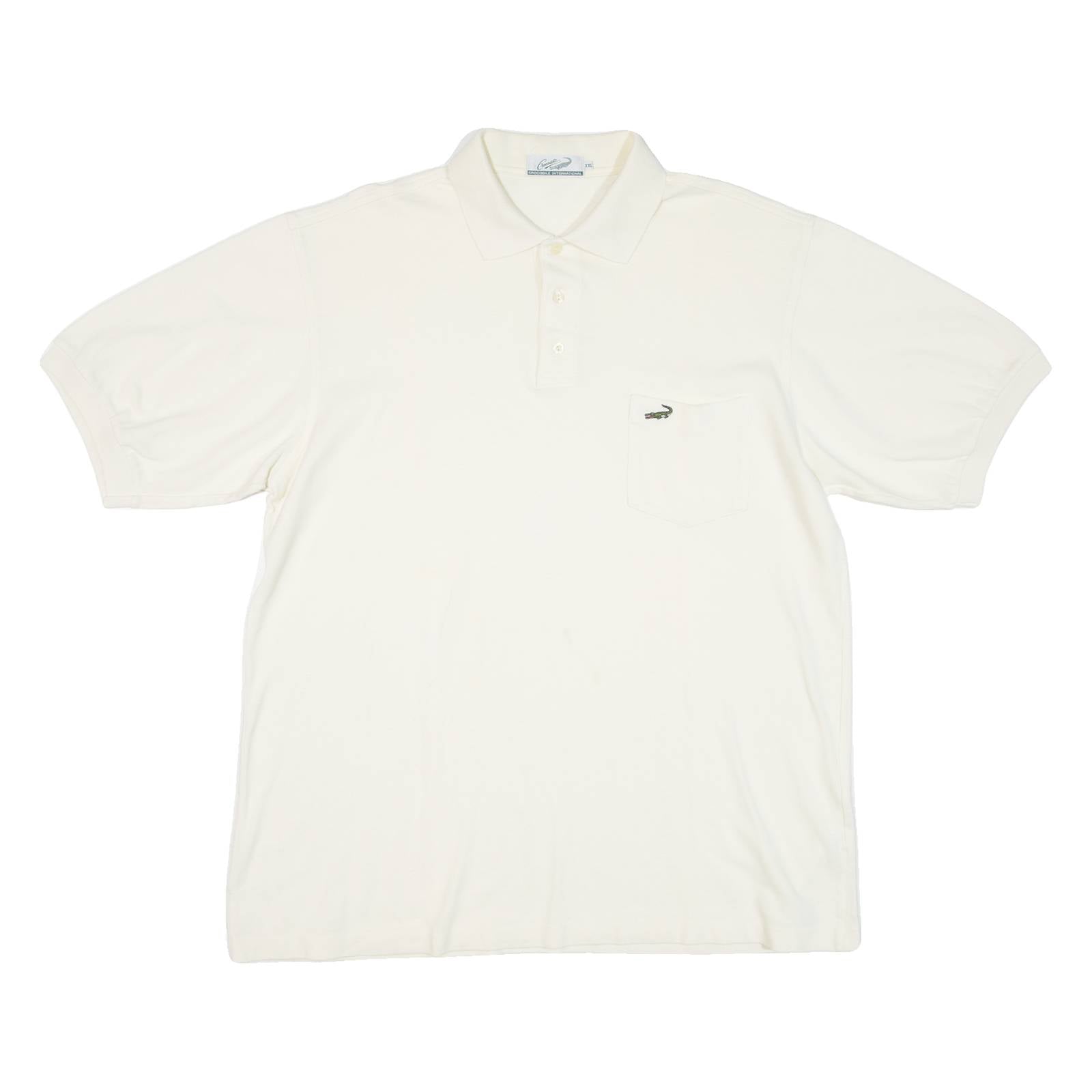 CROCODILE INTERNATIONAL Mens Polo Shirt Cream 2XL