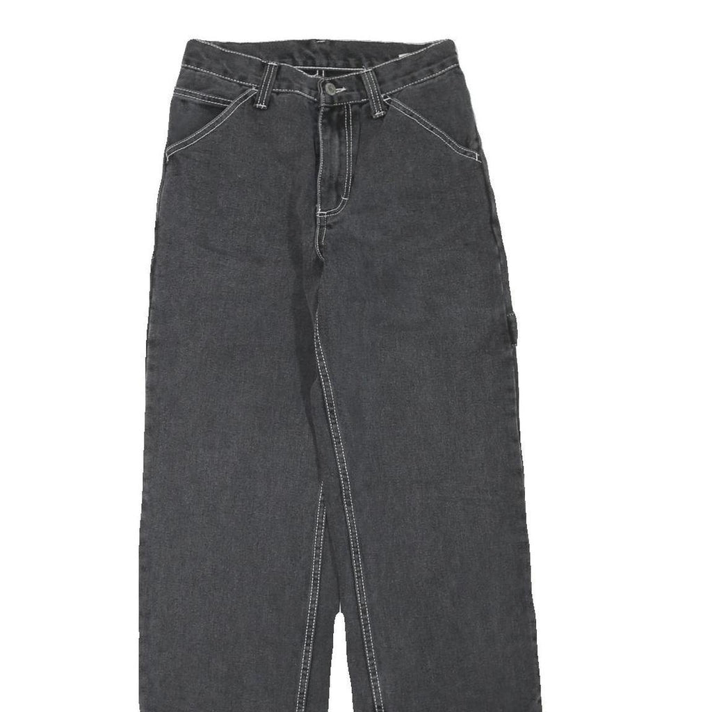 Womens Regular Fit Black Denim Cotton Blend Jeans W26 L33 Casual Everyday Wear