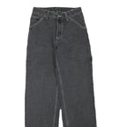 Womens Regular Fit Black Denim Cotton Blend Jeans W26 L33 Casual Everyday Wear