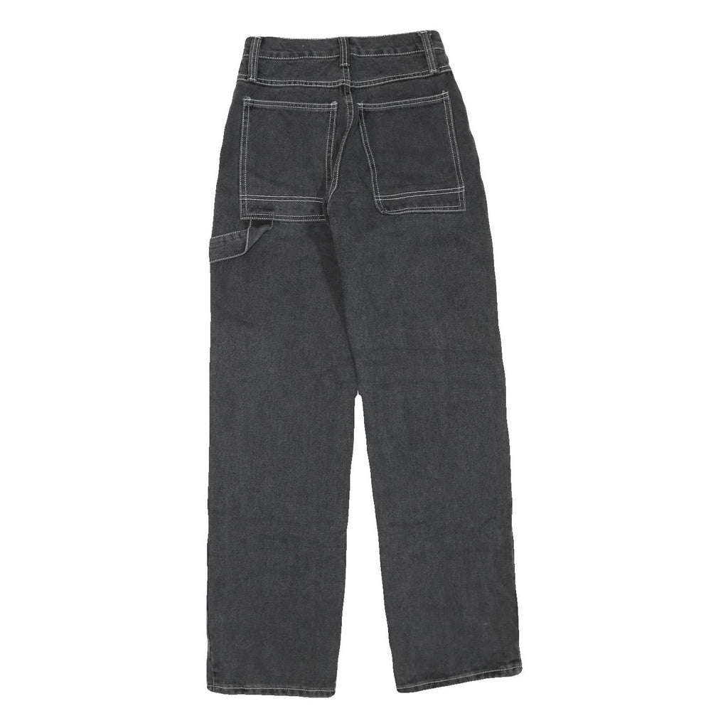Womens Regular Fit Black Denim Cotton Blend Jeans W26 L33 Casual Everyday Wear