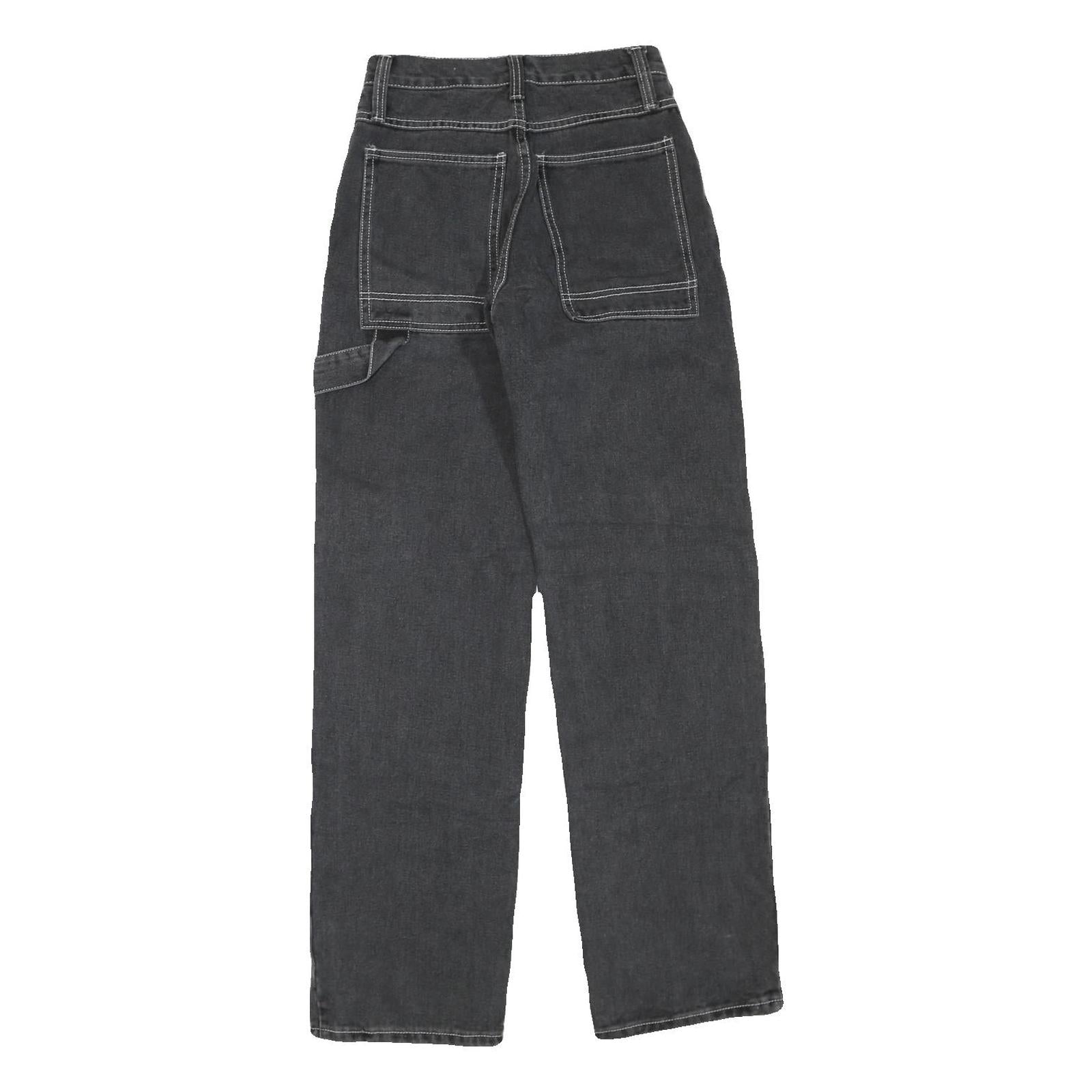 Womens Regular Fit Black Denim Cotton Blend Jeans W26 L33 Casual Everyday Wear