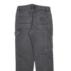 RESET Womens Regular Grey Denim Jeans W28 L28 Workwear Cotton Blend Zip