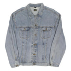 LEE Mens Blue Denim Jacket XL Cotton Blend Button Closure Classic Fit Casual