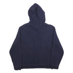 FILA Mens Navy Blue Pullover Hoodie M Cotton Blend Casual Logo Sweatshirt