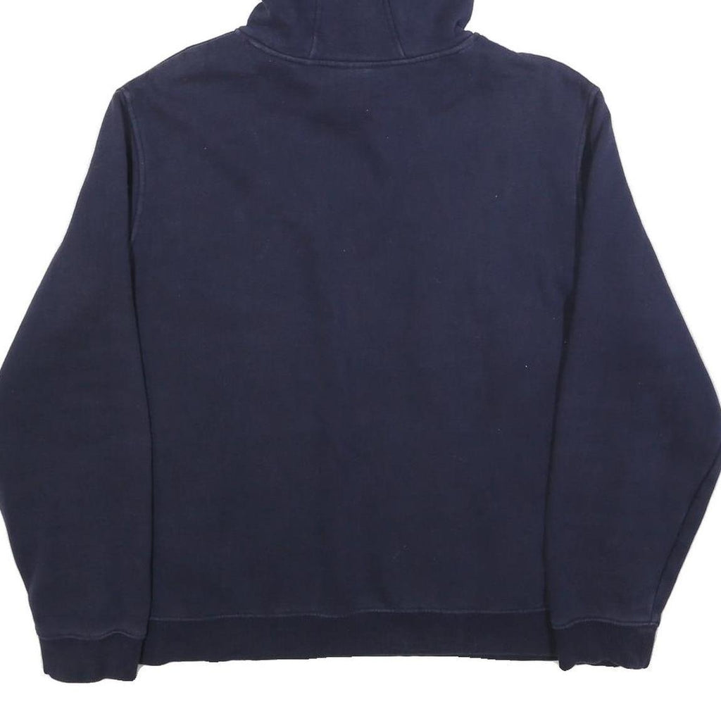 FILA Mens Navy Blue Pullover Hoodie M Cotton Blend Casual Logo Sweatshirt