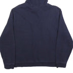 FILA Mens Navy Blue Pullover Hoodie M Cotton Blend Casual Logo Sweatshirt