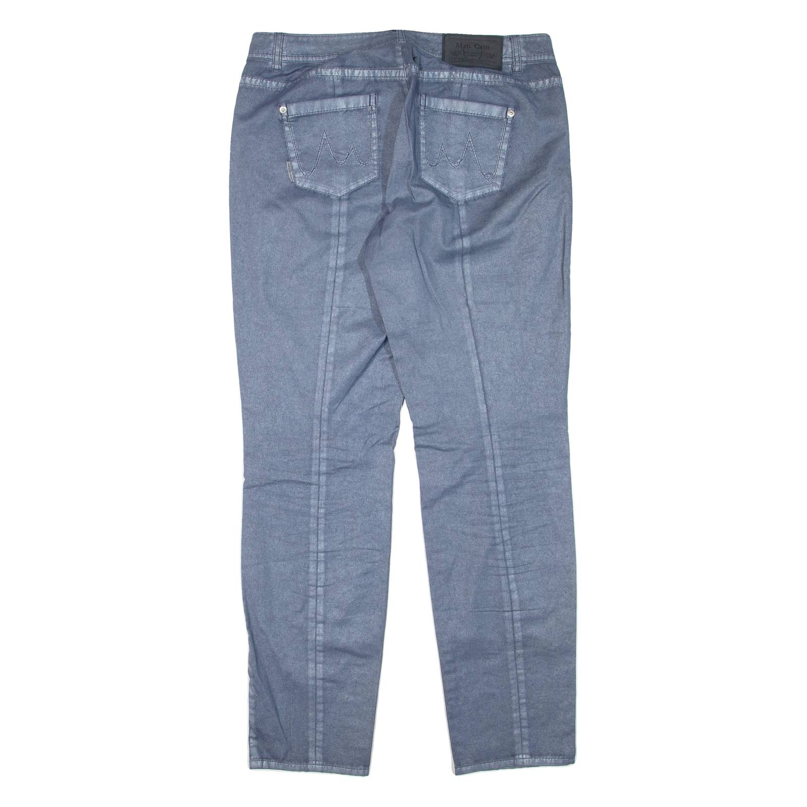 MARC CAIN Womens Trousers Blue Regular Skinny W32 L31