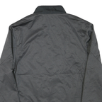 NIKE Mens Black & Grey Sports Zip Jacket S Polyester Blend Lightweight