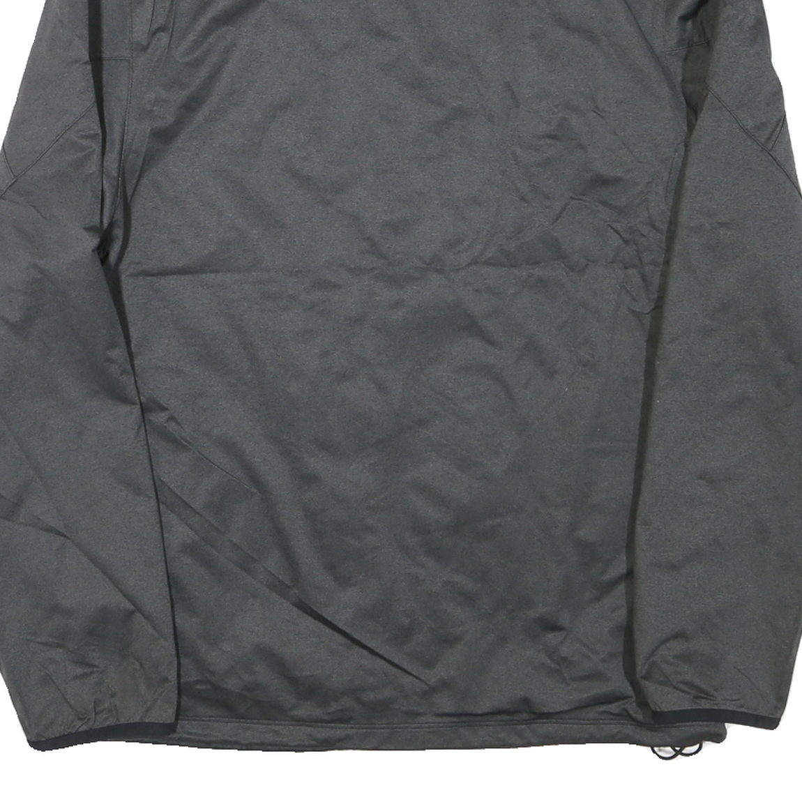 NIKE Mens Black & Grey Sports Zip Jacket S Polyester Blend Lightweight