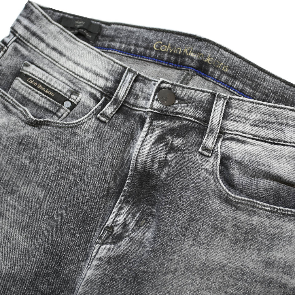 CALVIN KLEIN JEANS Womens Slim Fit Skinny Grey Denim W28 L34 Stretch Cotton