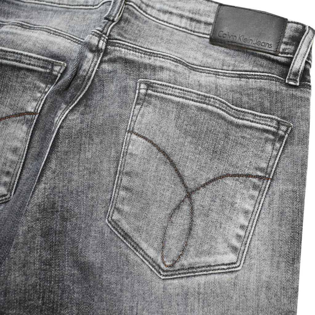 CALVIN KLEIN JEANS Womens Slim Fit Skinny Grey Denim W28 L34 Stretch Cotton