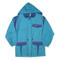 AQUA GUARD Mens Blue & Purple Outdoor Jacket S Polyester Blend Button Hooded