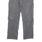 CARHARTT Mens Relaxed Grey Cotton Blend Trouser W30 L29 Workwear Zip Closure