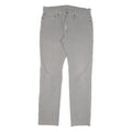 LEVI'S Mens Slim Grey Cotton Blend Trousers W34 L31 Zip Closure Stylish Fit