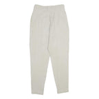 COLLECTION 5 Womens Cotton Blend Beige Regular Fit Straight Trousers W28 L28