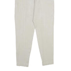 COLLECTION 5 Womens Cotton Blend Beige Regular Fit Straight Trousers W28 L28