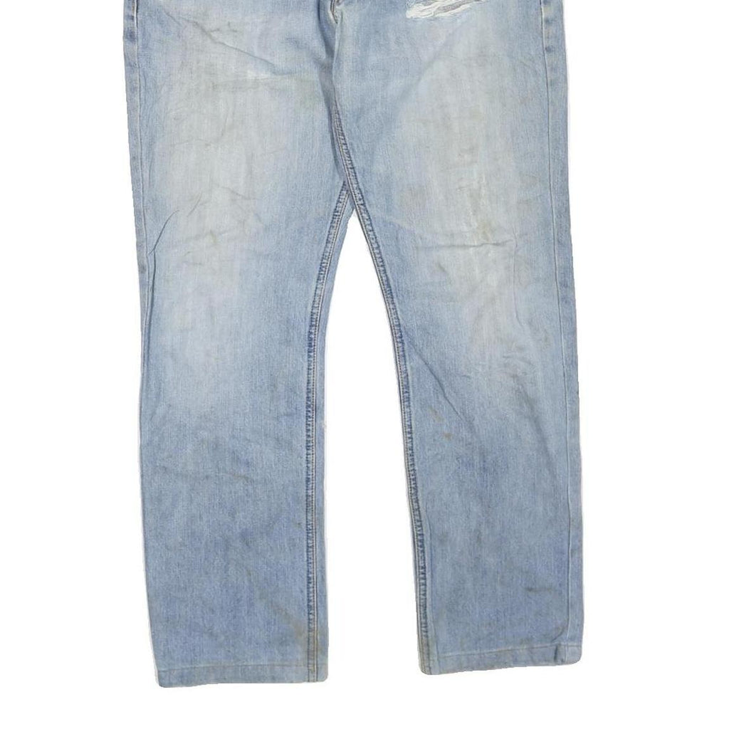 DICKIES Womens Regular Fit Light Blue Denim Jeans W32 L30 Zip Closure Casual