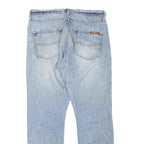 DICKIES Womens Regular Fit Light Blue Denim Jeans W32 L30 Zip Closure Casual