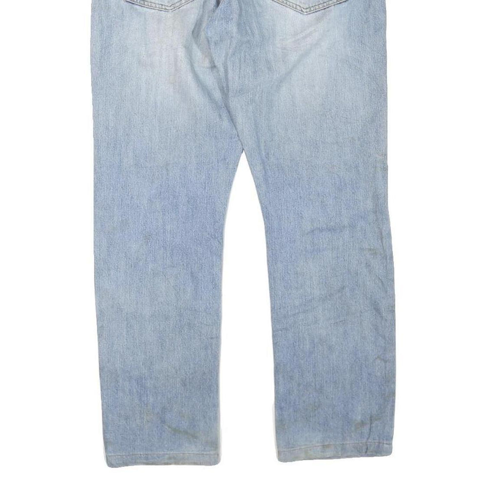 DICKIES Womens Regular Fit Light Blue Denim Jeans W32 L30 Zip Closure Casual