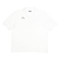 KAPPA Mens White Cotton Polo Shirt L Logo Short Sleeve Basic Casual